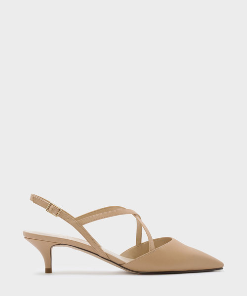 CHARLES & KEITH(チャールズ & キース)の「クリスクロススリングバックヒール / CRISS CROSS SLING BACK HEELS(パンプス・レディース・ブラック/レッド/アイボリー・22.5cm/23.5cm/23cm/24.5cm/25cm)」の3枚目の写真