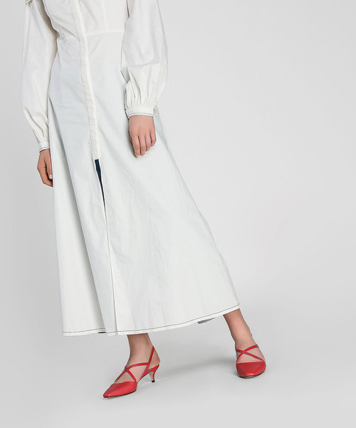 CHARLES & KEITH(チャールズ & キース)の「クリスクロススリングバックヒール / CRISS CROSS SLING BACK HEELS(パンプス・レディース・ブラック/レッド/アイボリー・22.5cm/23.5cm/23cm/24.5cm/25cm)」の16枚目の写真