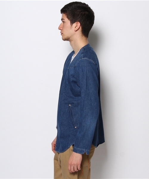 BEAMS（ビームス）の「orslwｳｴｽﾀﾝDnmCgn（カーディガン/ボレロ・メンズ・インディゴブルー・M(2)/L(3)）」の3枚目の写真