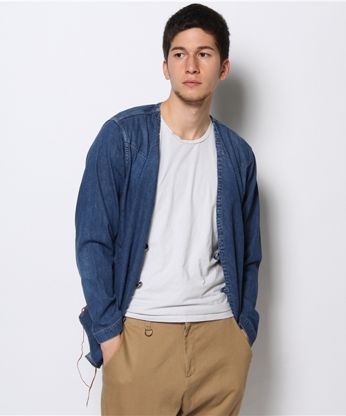 BEAMS（ビームス）の「orslwｳｴｽﾀﾝDnmCgn（カーディガン/ボレロ・メンズ・インディゴブルー・M(2)/L(3)）」の5枚目の写真