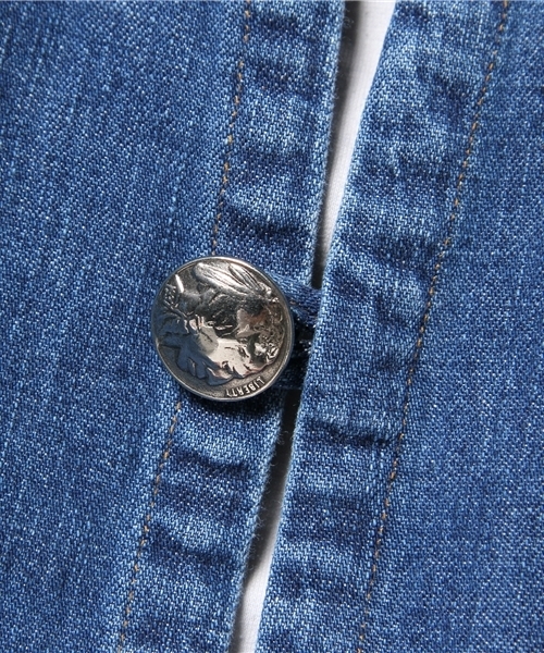 BEAMS（ビームス）の「orslwｳｴｽﾀﾝDnmCgn（カーディガン/ボレロ・メンズ・インディゴブルー・M(2)/L(3)）」の9枚目の写真