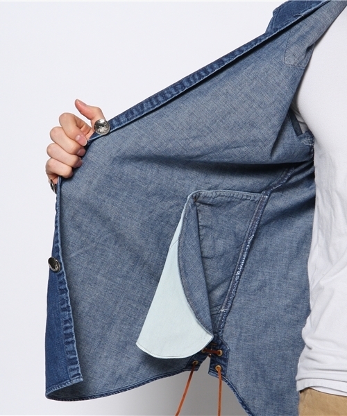 BEAMS（ビームス）の「orslwｳｴｽﾀﾝDnmCgn（カーディガン/ボレロ・メンズ・インディゴブルー・M(2)/L(3)）」の10枚目の写真