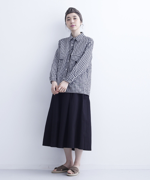 MERLOT（メルロー）の「ギンガムチェックシャツ6502（シャツ