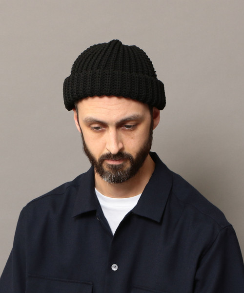 BEAUTY&YOUTH UNITED ARROWS（ビューティーアンドユースユナイテッドアローズ）の「BY 3G ロール ワッチキャップ ◆（ニットキャップ/ビーニー・メンズ・ホワイト/オレンジ/ブラック/ネイビー・FREE）」の14枚目の写真