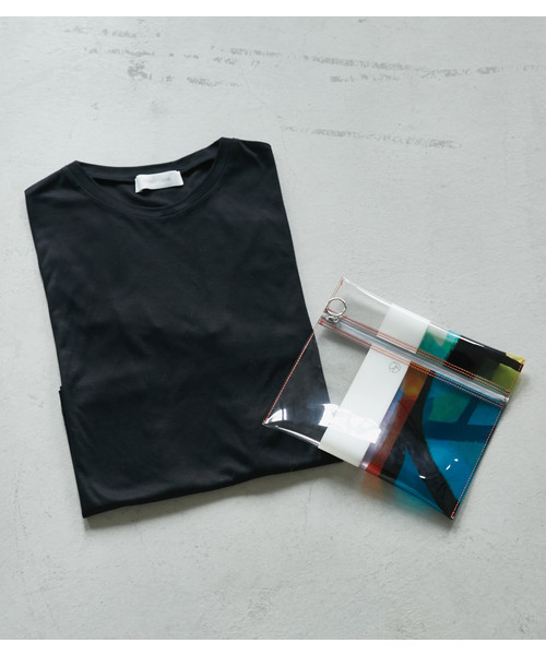 PEGGY LANA（ペギーラナ）の「Pouch × T-shirt SET（Tシャツ/カットソー・レディース・ホワイト/ライトグレー/ブラック/ターコイズブルー/オレンジ・FREE）」の2枚目の写真