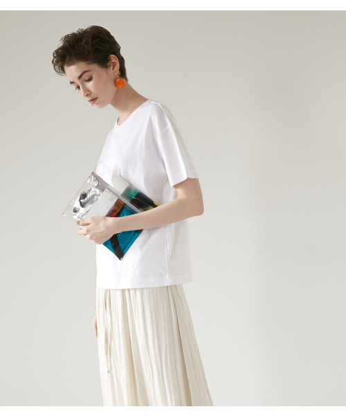 PEGGY LANA（ペギーラナ）の「Pouch × T-shirt SET（Tシャツ/カットソー・レディース・ホワイト/ライトグレー/ブラック/ターコイズブルー/オレンジ・FREE）」の13枚目の写真