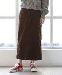 coen | 【『MORE』2月号掲載】コーデュロイストレッチタイトロングスカート(スカート)