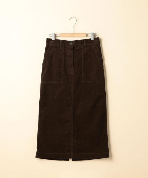 coen(コーエン)の「【『MORE』2月号掲載】コーデュロイストレッチタイトロングスカート(スカート・レディース・ダークグレー/ネイビー/ダークブラウン・SMALL/LARGE/MEDIUM)」の17枚目の写真