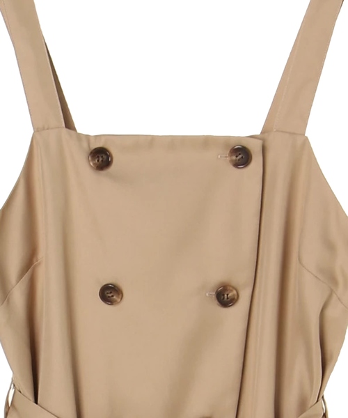 YECCA VECCA(イェッカヴェッカ)の「トレンチジャンスカ(ワンピース・レディース・ベージュ/キャメル/ネイビー・FREE)」の5枚目の写真