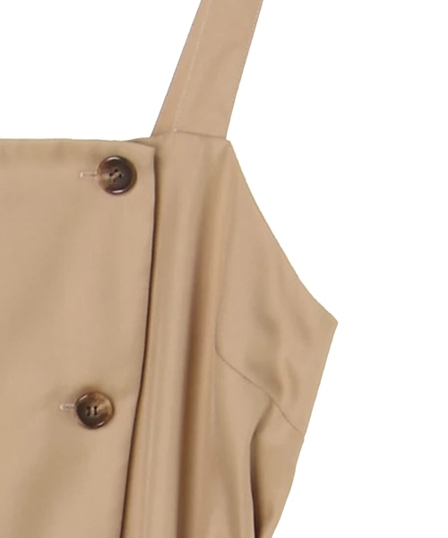 YECCA VECCA(イェッカヴェッカ)の「トレンチジャンスカ(ワンピース・レディース・ベージュ/キャメル/ネイビー・FREE)」の6枚目の写真