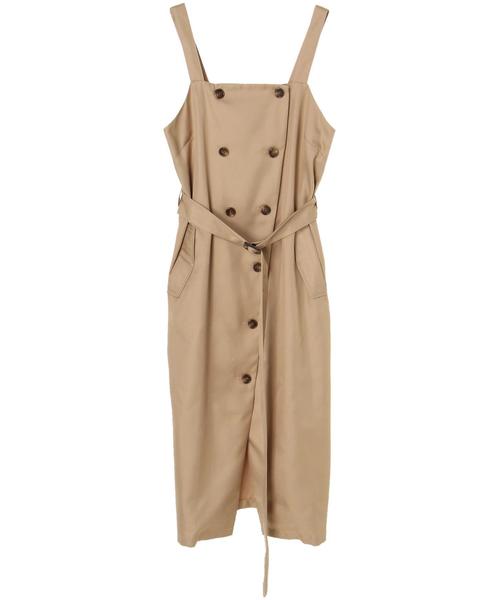 YECCA VECCA(イェッカヴェッカ)の「トレンチジャンスカ(ワンピース・レディース・ベージュ/キャメル/ネイビー・FREE)」の12枚目の写真