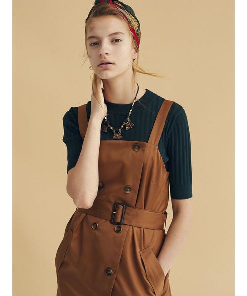 YECCA VECCA(イェッカヴェッカ)の「トレンチジャンスカ(ワンピース・レディース・ベージュ/キャメル/ネイビー・FREE)」の17枚目の写真