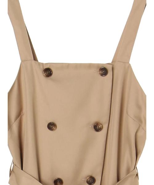 YECCA VECCA(イェッカヴェッカ)の「トレンチジャンスカ(ワンピース・レディース・ベージュ/キャメル/ネイビー・FREE)」の19枚目の写真