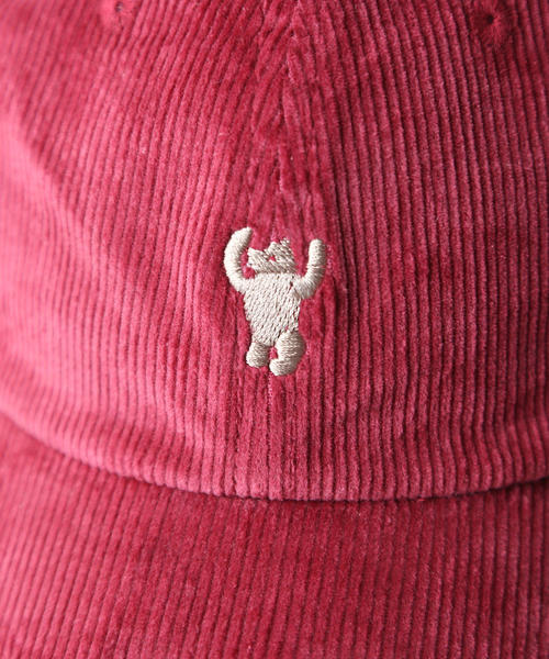 coen(コーエン)の「コーエンベア刺繍コーデュロイベースボールキャップ(キャップ・メンズ・ワインレッド/ブラック/ベージュ/コバルトブルー・FREE)」の6枚目の写真