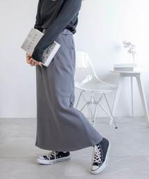 裏起毛コットンスウェットマキシスカート (AW)