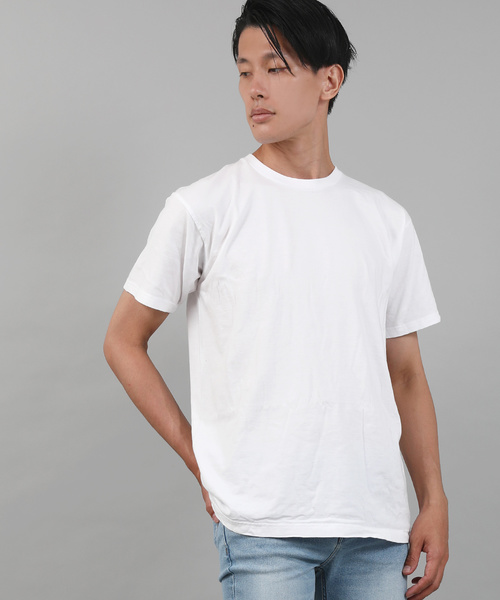 HANES(ヘインズ)の「Hanes/ヘインズ Japan Fit 2pack Tee クルーネック半袖Tシャツ(Tシャツ/カットソー・メンズ・ホワイト・S/M/L/XL)」の2枚目の写真