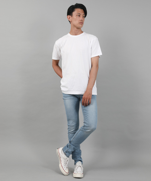 HANES(ヘインズ)の「Hanes/ヘインズ Japan Fit 2pack Tee クルーネック半袖Tシャツ(Tシャツ/カットソー・メンズ・ホワイト・S/M/L/XL)」の3枚目の写真