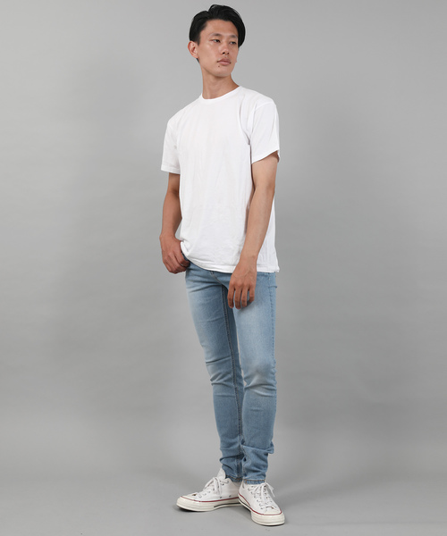 HANES(ヘインズ)の「Hanes/ヘインズ Japan Fit 2pack Tee クルーネック半袖Tシャツ(Tシャツ/カットソー・メンズ・ホワイト・S/M/L/XL)」の4枚目の写真