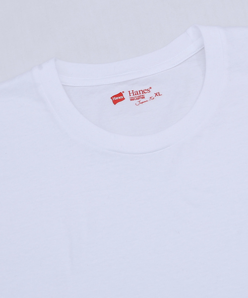 HANES(ヘインズ)の「Hanes/ヘインズ Japan Fit 2pack Tee クルーネック半袖Tシャツ(Tシャツ/カットソー・メンズ・ホワイト・S/M/L/XL)」の13枚目の写真