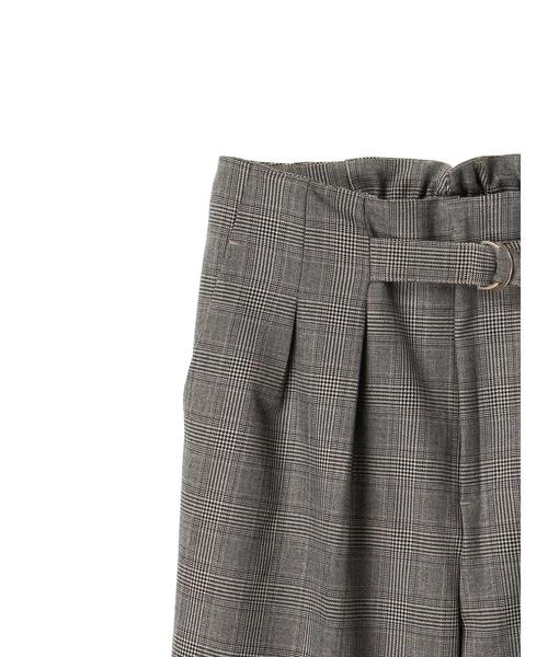YECCA VECCA（イェッカヴェッカ）の「・ベルト×タックチェック柄パンツ（その他パンツ・レディース・ブラウン/グレー・FREE）」の13枚目の写真