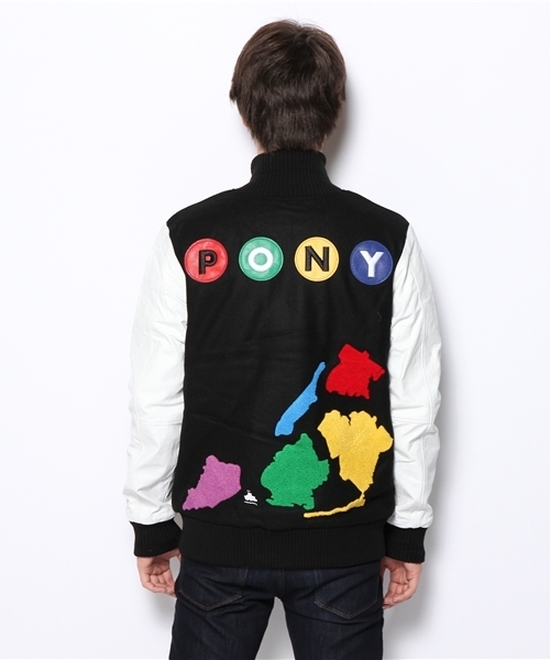 PONY（ポニー）の「ポニー×ディーアンドリッキー 中綿入り スタジャン 
