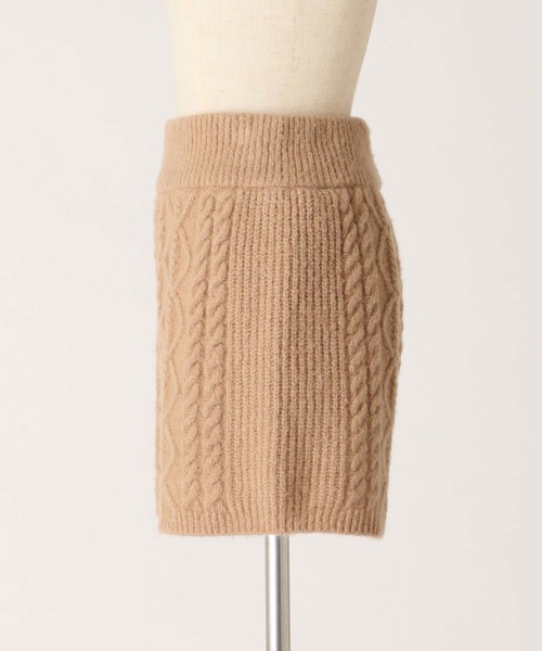 one after another NICE CLAUP（ワンアフターアナザーナイスクラップ）の「ケーブルニットショートパンツ（その他パンツ・レディース・アイボリー/ベージュ/ピンク・FREE）」の7枚目の写真