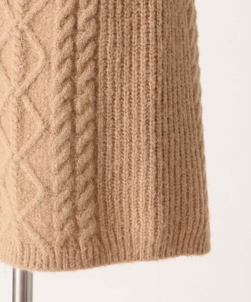one after another NICE CLAUP（ワンアフターアナザーナイスクラップ）の「ケーブルニットショートパンツ（その他パンツ・レディース・アイボリー/ベージュ/ピンク・FREE）」の8枚目の写真