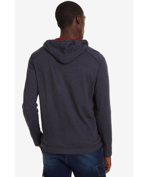 Desigual(デシグアル)の「フード付きTシャツ プリント柄 TOLCO(パーカー・メンズ・ブラック・2L/3L/L/M/S)」の3枚目の写真