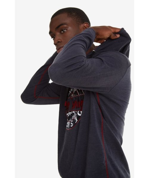 Desigual(デシグアル)の「フード付きTシャツ プリント柄 TOLCO(パーカー・メンズ・ブラック・2L/3L/L/M/S)」の4枚目の写真