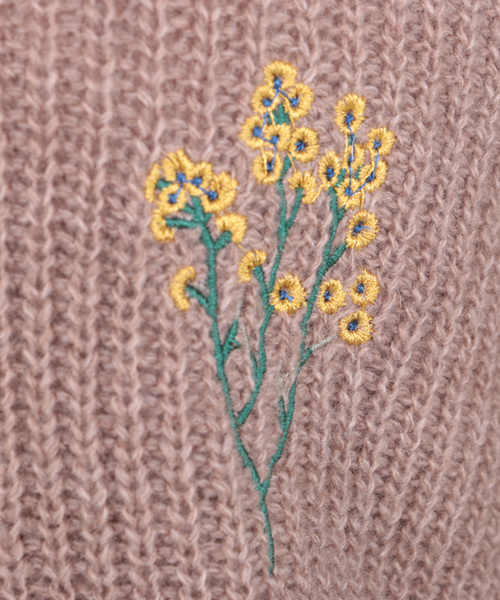 sabstreet my standard（サブストリートマイスタンダード）の「フラワー刺繍2WAYニット（ニット/セーター・レディース・チャコールグレー/ブラウン/グレー・9号/15号/19号）」の7枚目の写真