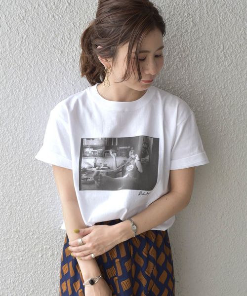 GOOD ROCK SPEED（グッドロックスピード）の「GOOD ROCK SPEED:ROBERTA BAYLEY TEE◇◇（Tシャツ/カットソー・レディース・ホワイト/ライトホワイト/ホワイト系その他/ホワイト系その他2/オフホワイト・ONE SIZE）」の4枚目の写真