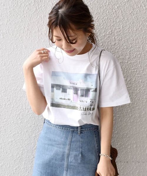 GOOD ROCK SPEED（グッドロックスピード）の「GOOD ROCK SPEED:ROBERTA BAYLEY TEE◇◇（Tシャツ/カットソー・レディース・ホワイト/ライトホワイト/ホワイト系その他/ホワイト系その他2/オフホワイト・ONE SIZE）」の2枚目の写真