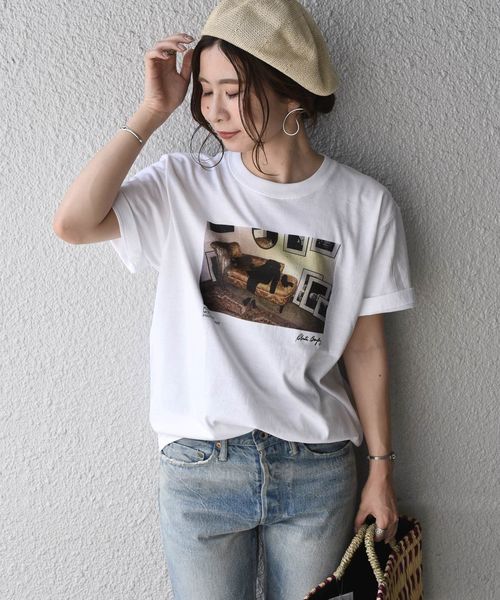 GOOD ROCK SPEED（グッドロックスピード）の「GOOD ROCK SPEED:ROBERTA BAYLEY TEE◇◇（Tシャツ/カットソー・レディース・ホワイト/ライトホワイト/ホワイト系その他/ホワイト系その他2/オフホワイト・ONE SIZE）」の5枚目の写真