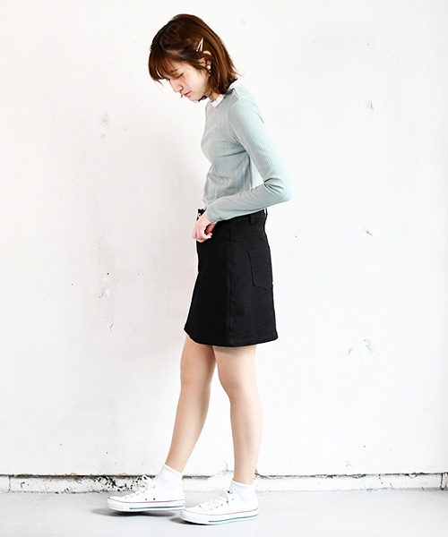 PairPair(ペアペア)の「定番台形スカート(スカート・レディース・ブラック・SMALL/MEDIUM)」の3枚目の写真