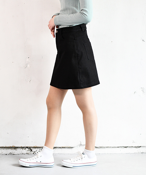 PairPair(ペアペア)の「定番台形スカート(スカート・レディース・ブラック・SMALL/MEDIUM)」の6枚目の写真