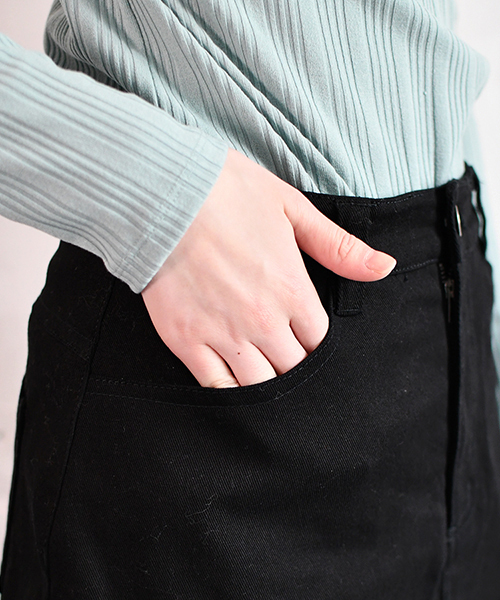 PairPair(ペアペア)の「定番台形スカート(スカート・レディース・ブラック・SMALL/MEDIUM)」の8枚目の写真