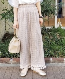 flower | フラワーイングレースパンツ(その他パンツ)