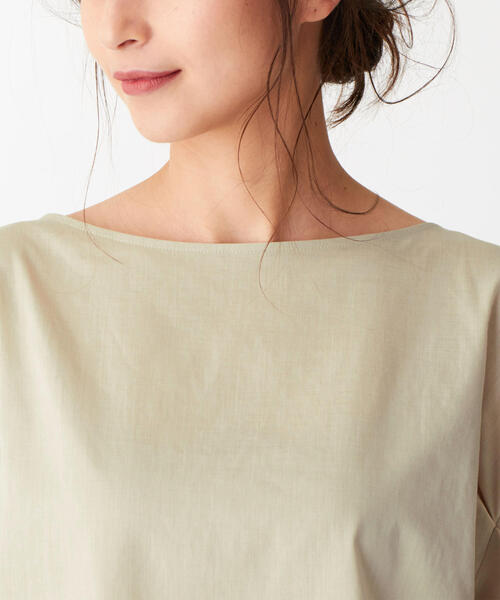 EMMEL REFINES(エメルリファインズ)の「〔ハンドウォッシャブル〕FC HW 袖タック バックパーツブラウス(シャツ/ブラウス・レディース・ベージュ/ピンク/オフホワイト/オリーブ・FREE)」の15枚目の写真