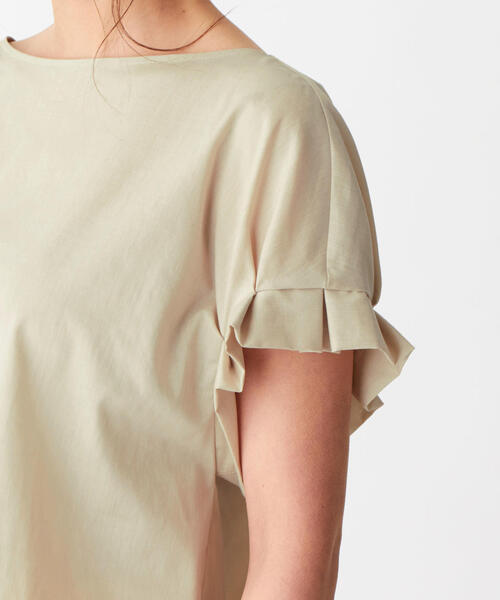 EMMEL REFINES(エメルリファインズ)の「〔ハンドウォッシャブル〕FC HW 袖タック バックパーツブラウス(シャツ/ブラウス・レディース・ベージュ/ピンク/オフホワイト/オリーブ・FREE)」の17枚目の写真