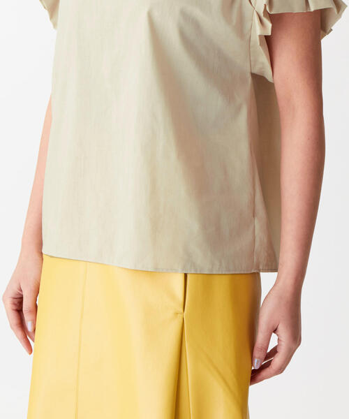 EMMEL REFINES(エメルリファインズ)の「〔ハンドウォッシャブル〕FC HW 袖タック バックパーツブラウス(シャツ/ブラウス・レディース・ベージュ/ピンク/オフホワイト/オリーブ・FREE)」の18枚目の写真