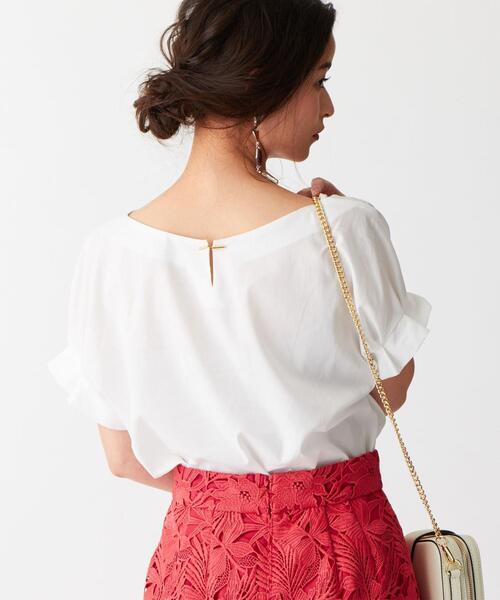 EMMEL REFINES(エメルリファインズ)の「〔ハンドウォッシャブル〕FC HW 袖タック バックパーツブラウス(シャツ/ブラウス・レディース・ベージュ/ピンク/オフホワイト/オリーブ・FREE)」の20枚目の写真