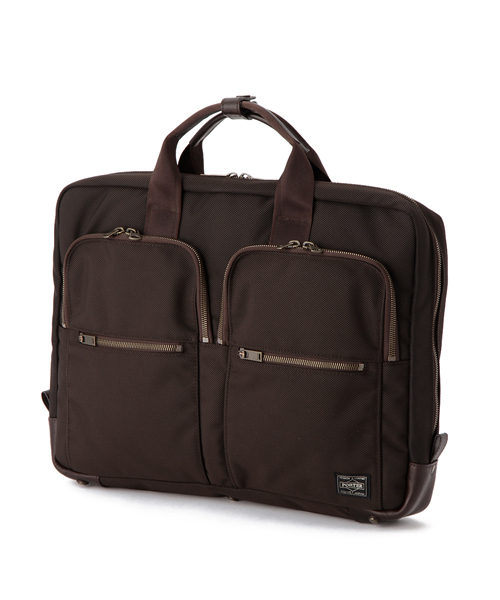 PORTER（ポーター）の「PORTER CENTRAL 2WAY BRIEF CASE <B印 YOSHIDA SELECT>（ビジネスバッグ・メンズ・ブラック/ブラウン/オリーブ・ONE SIZE）」の3枚目の写真