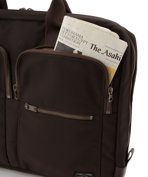 PORTER（ポーター）の「PORTER CENTRAL 2WAY BRIEF CASE <B印 YOSHIDA SELECT>（ビジネスバッグ・メンズ・ブラック/ブラウン/オリーブ・ONE SIZE）」の9枚目の写真