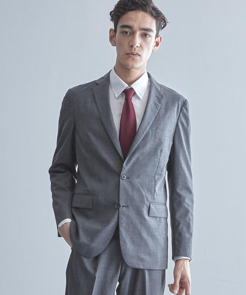 WORK TRIP OUTFITS GREEN LABEL RELAXING(ワークトリップアウトフィッツグリーンレーベル リラクシング)の「【WORK TRIP OUTFITS】 TW トロピカル バルキーNT HP- ジャケット<スタンダードフィット>(テーラードジャケット・メンズ・ネイビー/ダークグレー・XL/50/S/44/M/46/XXS/40/XS/42/L/48)」の1枚目の写真