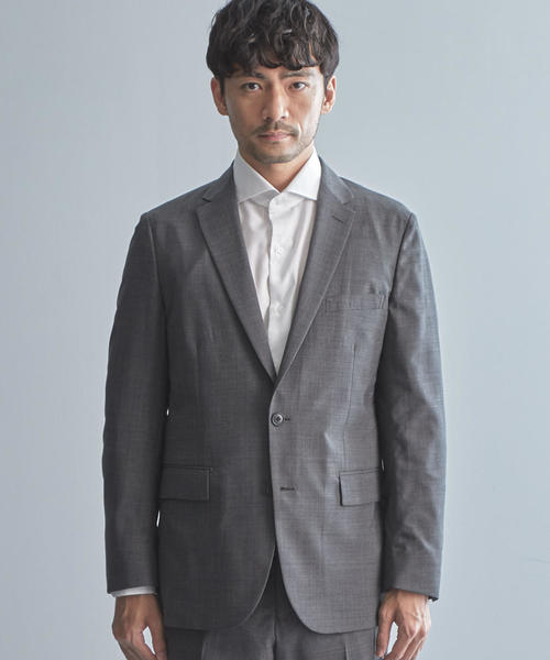 WORK TRIP OUTFITS GREEN LABEL RELAXING(ワークトリップアウトフィッツグリーンレーベル リラクシング)の「【WORK TRIP OUTFITS】 TW トロピカル バルキーNT HP- ジャケット<スタンダードフィット>(テーラードジャケット・メンズ・ネイビー/ダークグレー・XL/50/S/44/M/46/XXS/40/XS/42/L/48)」の4枚目の写真