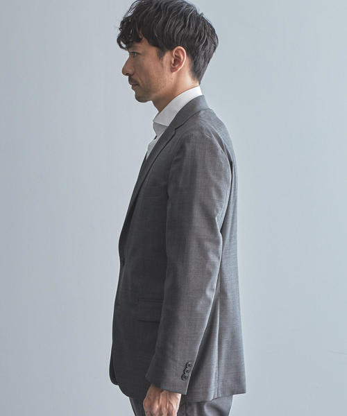 WORK TRIP OUTFITS GREEN LABEL RELAXING(ワークトリップアウトフィッツグリーンレーベル リラクシング)の「【WORK TRIP OUTFITS】 TW トロピカル バルキーNT HP- ジャケット<スタンダードフィット>(テーラードジャケット・メンズ・ネイビー/ダークグレー・XL/50/S/44/M/46/XXS/40/XS/42/L/48)」の5枚目の写真