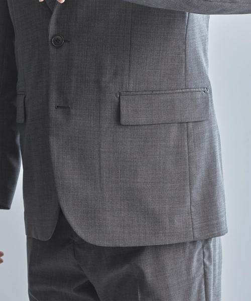 WORK TRIP OUTFITS GREEN LABEL RELAXING(ワークトリップアウトフィッツグリーンレーベル リラクシング)の「【WORK TRIP OUTFITS】 TW トロピカル バルキーNT HP- ジャケット<スタンダードフィット>(テーラードジャケット・メンズ・ネイビー/ダークグレー・XL/50/S/44/M/46/XXS/40/XS/42/L/48)」の13枚目の写真