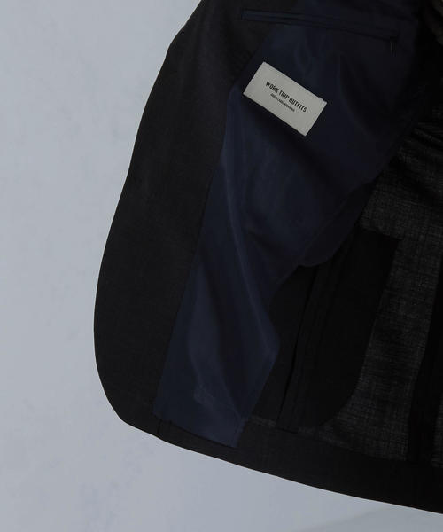 WORK TRIP OUTFITS GREEN LABEL RELAXING(ワークトリップアウトフィッツグリーンレーベル リラクシング)の「【WORK TRIP OUTFITS】 TW トロピカル バルキーNT HP- ジャケット<スタンダードフィット>(テーラードジャケット・メンズ・ネイビー/ダークグレー・XL/50/S/44/M/46/XXS/40/XS/42/L/48)」の17枚目の写真