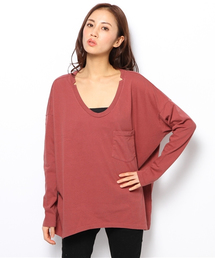 Ray BEAMS | △SKARGORN / ポケット付 ロングスリーブ 0053 CL(Tシャツ/カットソー)