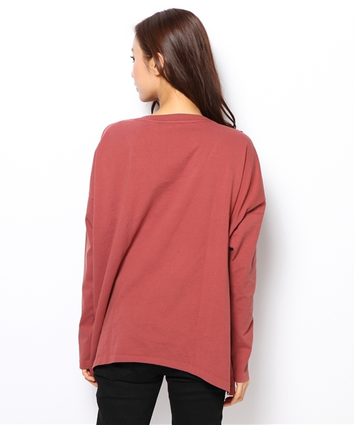 Ray BEAMS（レイビームス）の「△SKARGORN / ポケット付 ロングスリーブ 0053 CL（Tシャツ/カットソー・レディース・レッド系その他・ONE SIZE）」の4枚目の写真